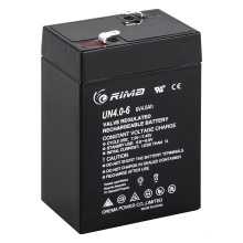 OEM disponible Batería de ácido de plomo recargable de 6 Volt 4AH